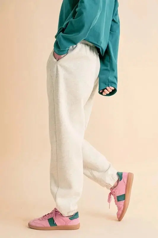 Aemi+Co Drawstring Elastic Waist Joggers for Comfort and Style - Love Salve